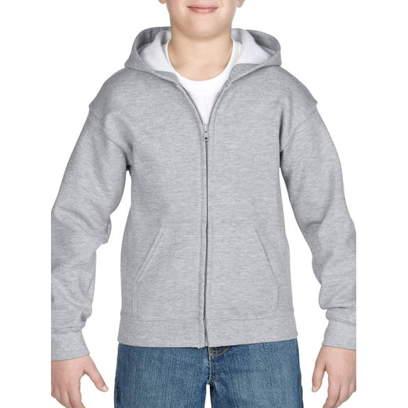 Kids Full Zip Hooded Sweatshirt