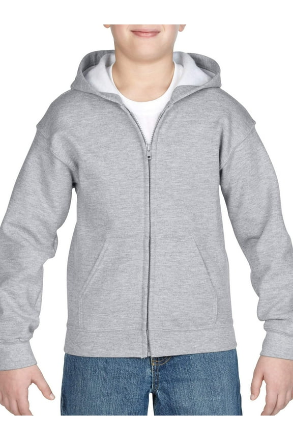 Kids Full Zip Hooded Sweatshirt