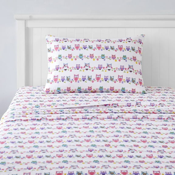 Colorful Owls Kids Sheet Set Twin XL