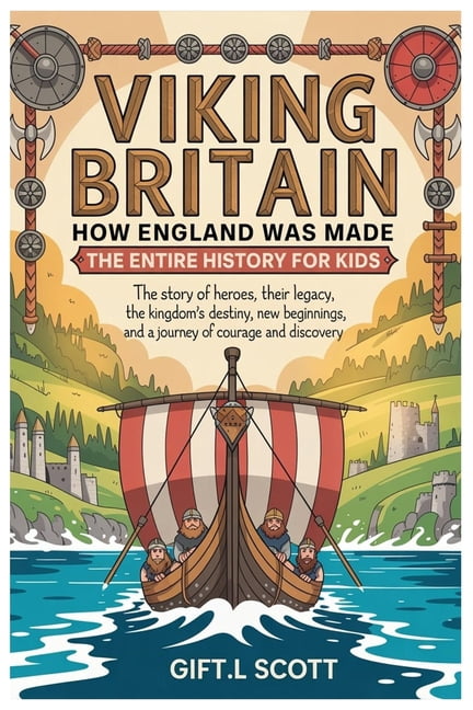 Kids Fun, History and Educational Books Viking Britain: How England was made - The Entire History for kids: The Story of Heroes, Their Legacy, the Kingdom's Des, Book 33, (Paperback)