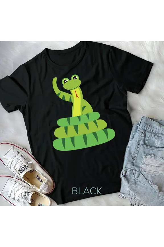 Kids Funny Boa Python Reptile Snake Boys Girls Unisex T-shirt