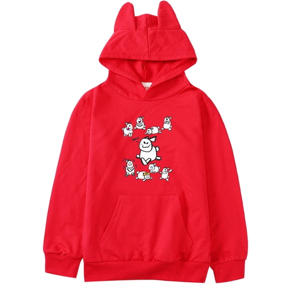 Kids Funny Cute Rabbit Gubby Hoodie Boys Forsaken Gubby Cat's Ear Shaped Sweatshirt