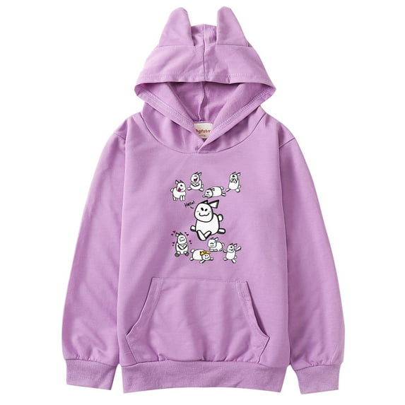 Kids Funny Cute Rabbit Gubby Hoodie Boys Forsaken Gubby Cat's Ear Shaped Sweatshirt