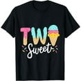 thumbnail image 1 of Kids Funny Kids Two Sweet Ice Cream Girls 2nd Birthday T-Shirt, 1 of 4