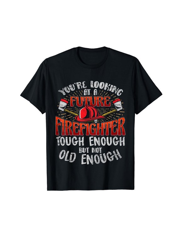 Kids Future Firefighter T Shirt Kids Boys Youth Men Funny T-Shirt T-Shirt