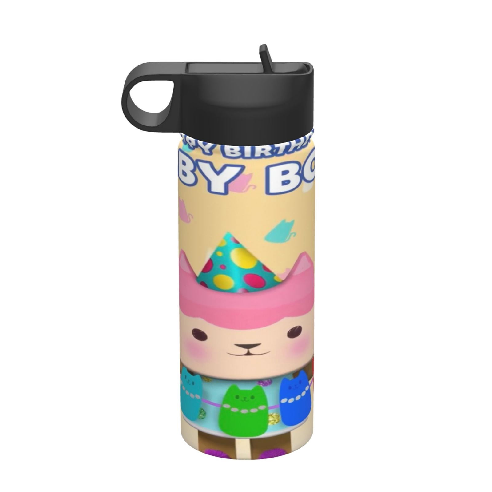 Kids Gabby Dollhouse Water Bottle Vacuum Insulated Stainless Steel