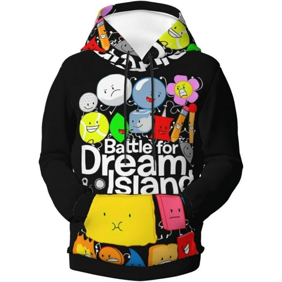 Kids Game Battle for Dream Island Bfdi Pullover Hoodies Unisex 3D Printed Hoodie Sweatshirt for Boys Girls
