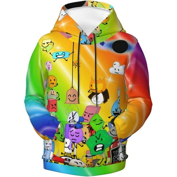 Kids Game Battle for Dream Island Bfdi Pullover Hoodies Unisex 3D Printed Hoodie Sweatshirt for Boys Girls