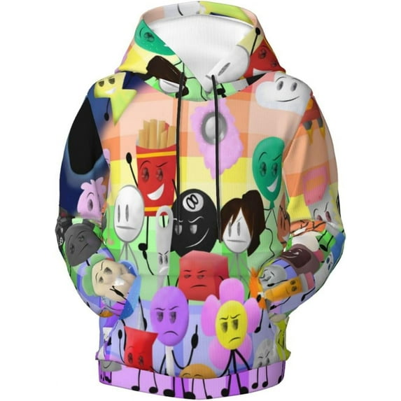 Kids Game Battle for Dream Island Bfdi Pullover Hoodies Unisex 3D Printed Hoodie Sweatshirt for Boys Girls