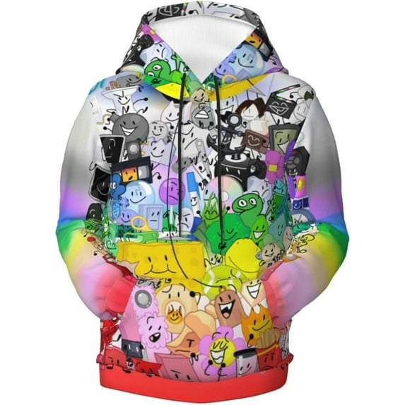 Kids Game Battle for Dream Island Bfdi Pullover Hoodies Unisex 3D Printed Hoodie Sweatshirt for Boys Girls