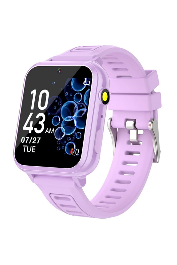 Kids Game Smart Watch Gifts for Girls Age 4-12, 24 Puzzle Games HD Touch Screen Smart Watches with Video Camera Music Player Pedometer Flashlight 12/24hr, Educational Toys for 8 10 12 Year Old Girl