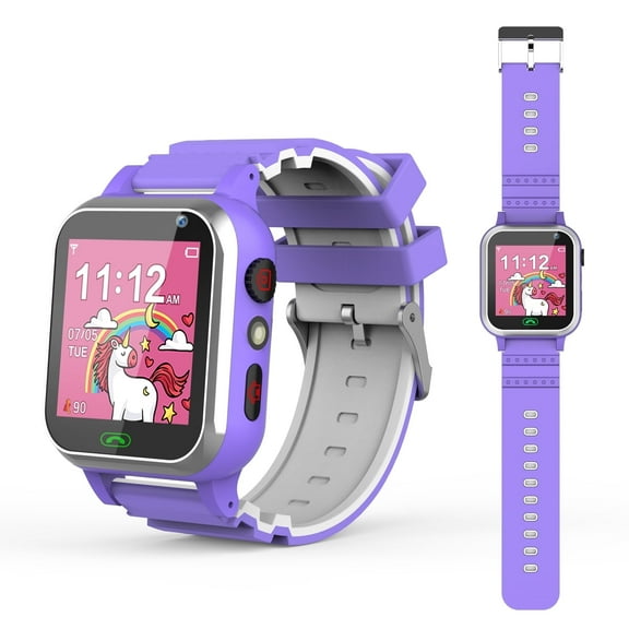 Smart Watch for Kids, Mollan Smartwatch for Boys Girls with 26 Puzzle Games Camera Music Player Alarm Clock, Touch Screen Sports Wrist Watch for Birthday Christmas Gift Age 4-12 Kid