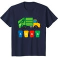 thumbnail image 1 of Kids Garbage Truck Recycling Bins Earth Day Children Toddler T-Shirt, 1 of 4