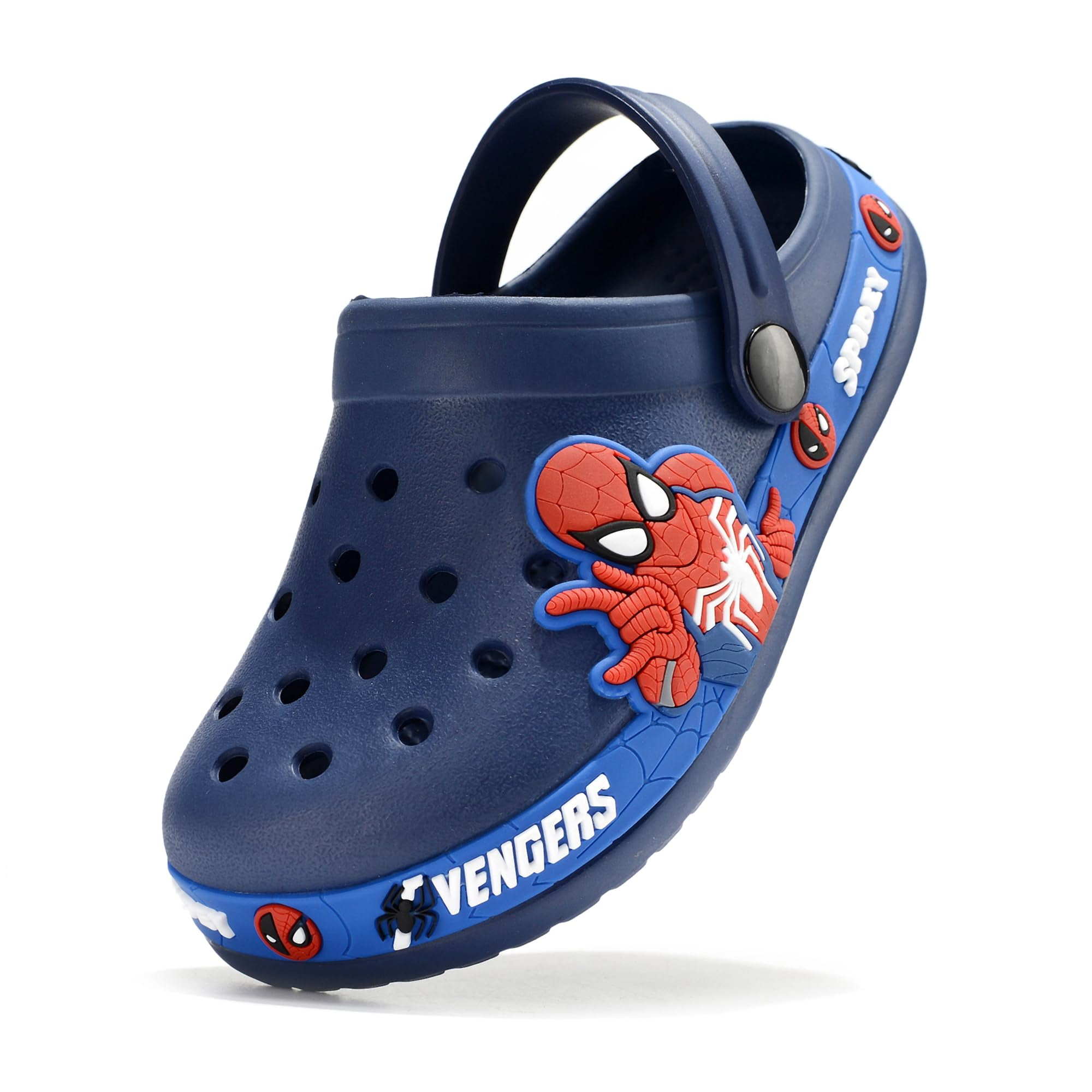 INMINPIN Kids' Cute Dinosaur Clogs – Adjustable Strap Slides For Indoor, Outdoor & Beach