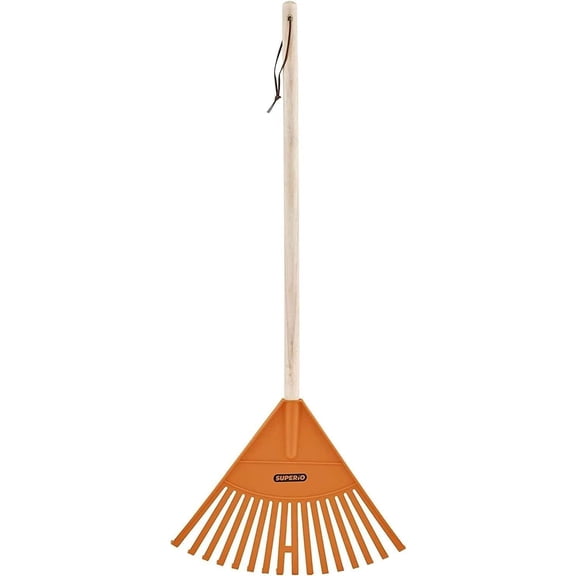 Kids Garden Rake Set, 2-Pack with Wooden Handles, 34" Length