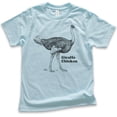 thumbnail image 1 of Kids Giraffe Chicken Ostrich Shirt, Youth Kids Boy Girl T-Shirt, Ostrich Shirt, Funny Farm Animal Shirt, Pun Tee, Light Blue, Medium, 1 of 4
