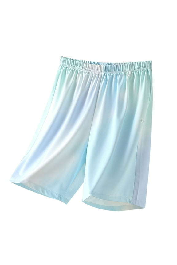 Kids Girl Boy Faux Silk Rayon Pants Shorts for Kid Casual Thin Sun Protection Tie Dye Quick Dry Straight Leg Fall Summer Shorts 2026 Clothes Fashion