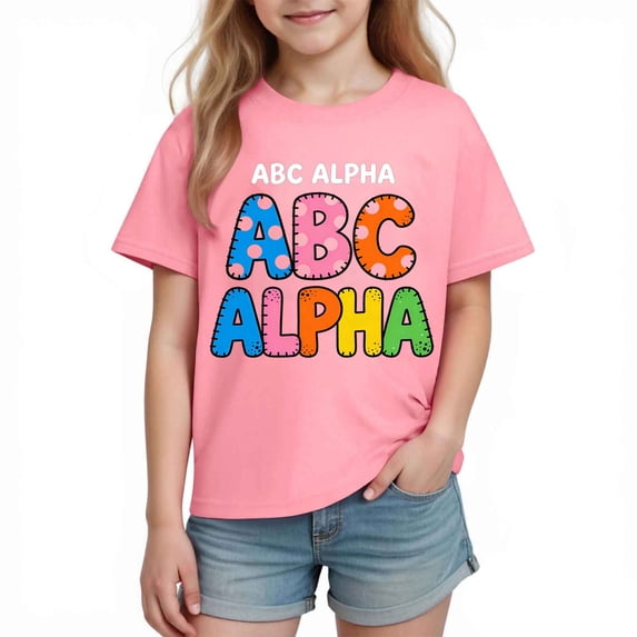 Kids Girl Boy Graphic Tshirts Tee Tops for Child Short Sleeve Lounge Kawaii Summer Fall Tee Shirt 2026 Soft Comfy Clothes Y2K 5 Years