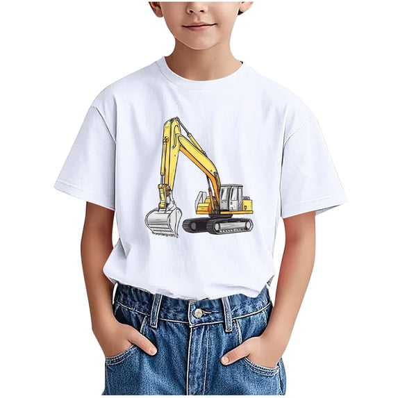 Kids Girl Boy Lounge T Shirts Short 1/2 Sleeve Tops Tee for Child Crewneck Spandex Graphic Fall Summer Tee Shirt 2026 Clothing 12 Years