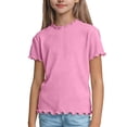 thumbnail image 1 of Kids Girl Boy Short Sleeve T Shirts Loose Fit Tee Tops for Child Crewneck Rayon Basic Fall Summer Shirts 2026 Soft Comfy Clothes Fashion 4 Years, 1 of 5