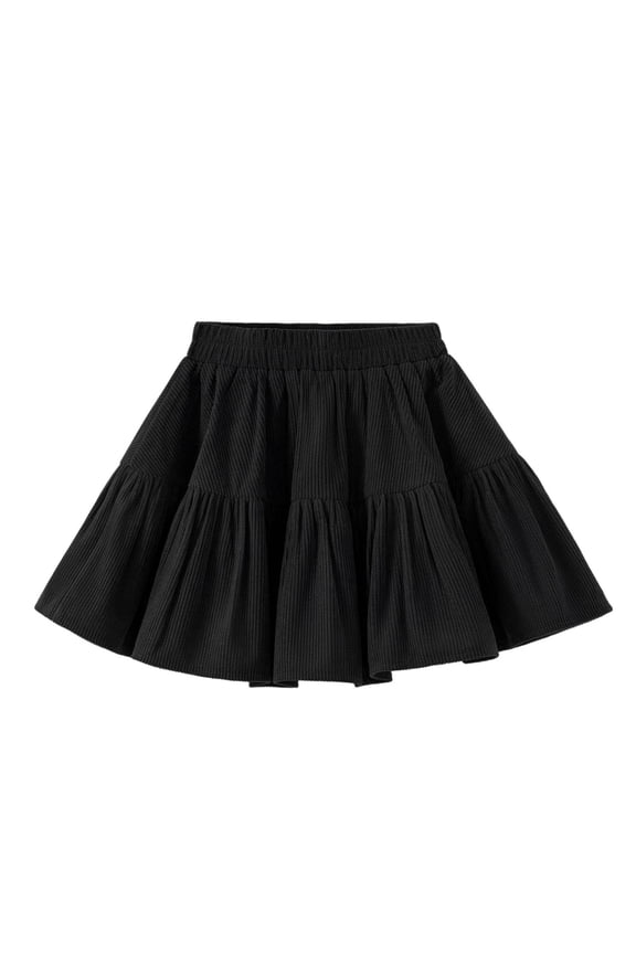 Kids Girl Boy Spandex Corduroy Brunch Skorts for Kid Elastic Waist Basic Midi Fall Winter Skort 2026 Clothing Y2K 12 Years