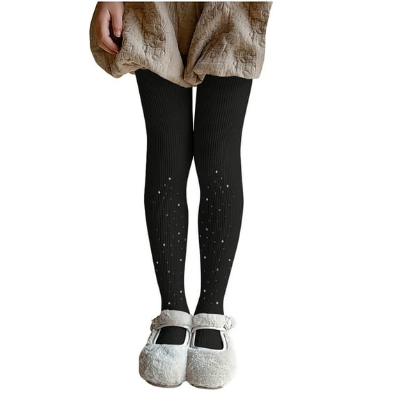 Kids Girl Boy Tight Trousers Pants Pantyhose Stocking Unitard for Kid Going Out Thin Warm Rhinestone Long Leg Fall Winter 2025 Clothes