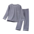 thumbnail image 1 of Kids Girl Boy Tops Shirts Pants 2PC Sets for Kid Modal Match Two Piece Straight Leg Elastic Waist Summer Fall Pants 2PC Sets 2026 Clothing Regular Fit 11 Year, 1 of 5