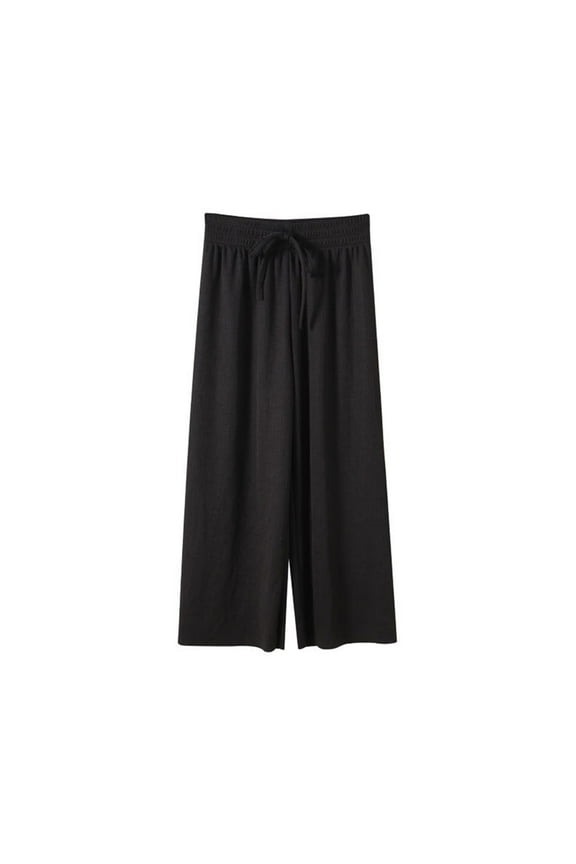 Kids Girl Boy Track Athletic Brunch Trousers Pants for Child Faux Silk Rayon Loose Fit Thin Flare Bell Bottom Summer Fall 2026 6 Years