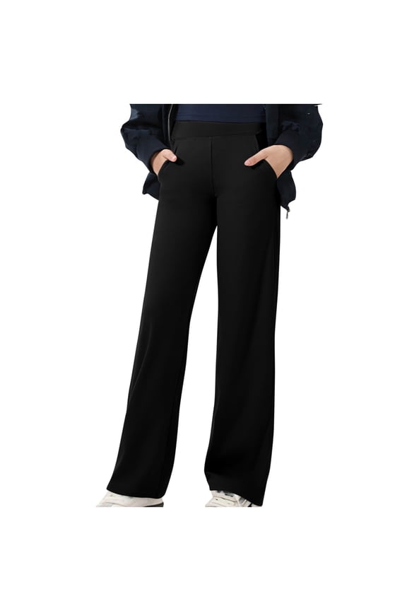 Kids Girl Boy Trousers Pants Sweatpants for Child Work Out Gym Yoga High Leg Dance Cosplay Flared Wide Leg Fall Summer Trousers Pants 2026 Clothing Fashion