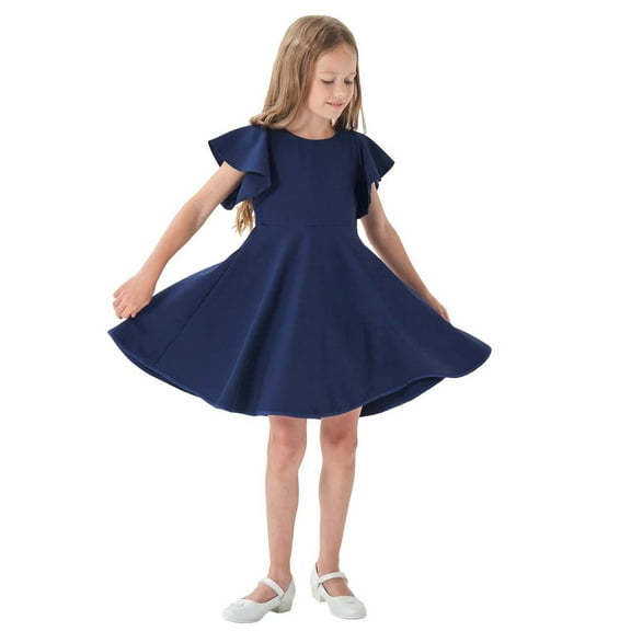 Kids Girl Dresses Casual Dress For Girls Toddler Birthday Dress Special Occasion Dress Clothes For Girls 6-7 Years Cute Girl Clothing