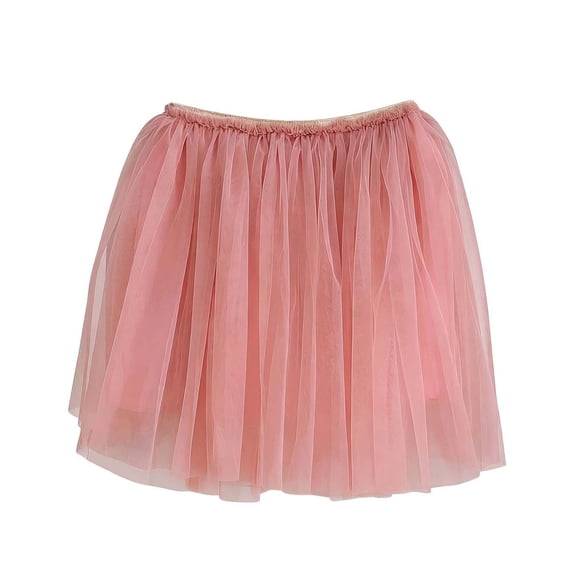 Kids Girl Dresses Toddler Pink Tutu Tulle Skirt Fluffy Skirts Baby Girl Clothes 5-6 Years