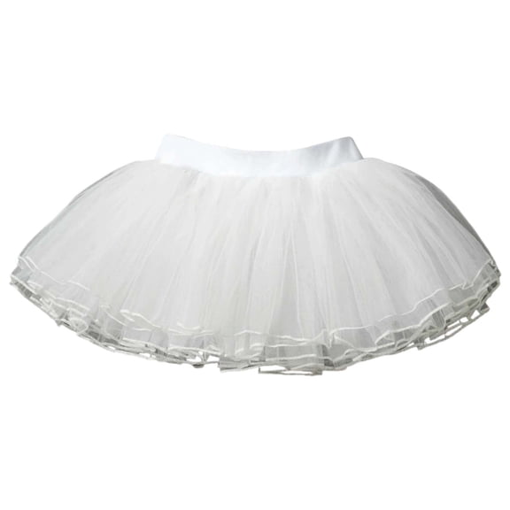 Kids Girl Dress Toddler White Tutu Skirt Tulle Skirt Toddler Fluffy Skirt Girl Clothing 6-7 Years