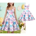 thumbnail image 1 of Kids Girl Dresses Easter Outfit Crew Neck Sleeveless Summer Dresses For Teens Girls Clothes Size 7-8 Years, 1 of 5