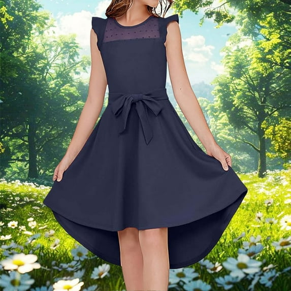 Kids Girl Dresses Summer Dresses for Girls Birthday Dresses for Girls Sundress Princess Dress Baby Girl Newborn Clothes 9-10 Years
