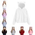 thumbnail image 1 of Kids Girl Hoodies Long Sleeve Pullover Sweatshirts for Girls with Pockets Kids Girl Clothes, 1 of 8