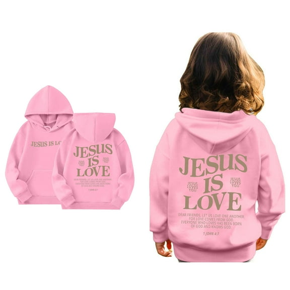 Kids Girl Hoodies Trust in the Lord Hoodies Long Sleeve Graphic Sweatshirt Warm Loose Pullover Top Cute Sweatshirt Girl Clothes 7-8 Years Cute Boy Girl Clothing