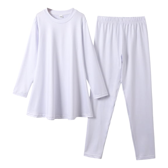 Kids Girl Pajamas Set 2PC Long Sleeve Top with Pants Classic Pajamas Set Pajamas Girls 7-8 Years