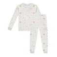 thumbnail image 1 of Kids Girl Pajamas Set Cartoon Print Crewneck Soft Comfort Kids Pajamas Nightgown Toddler Boys Pajamas 5-6 Kids Clothes, 1 of 3