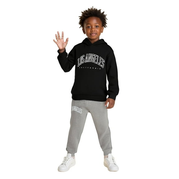 Kids Girl Sets Long Sleeve Solid Basic Hoodie Sweatpants 2 Piece Fall Winter Clothes Teen Outfits for Girls 3-4 Years Trendy Cute Boy Girl Clothing