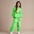 thumbnail image 1 of Kids Girl Sets Long Sleeve Solid Hooded Sweatsuits Pullover and Jogger Pants 2 Pcs Winter Clothes Size 8-9 Years Boys Clothes Cute&nbsp;Boy Girl&nbsp;Clothing, 1 of 5