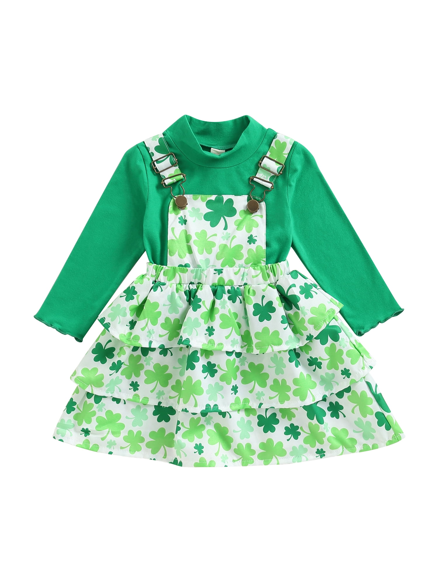 Kids Girl Spring Kids Girl Spring Outfit Long Sleeve Pullover Sweatshirt and Casual Four ...
