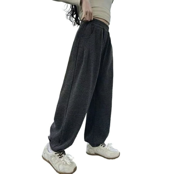 Kids Girl Sweatpants Summer Fall Pants High Waisted Wide Leg Pants Girls Baggy Pants Clothes for Kids 9-10 Years