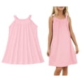 thumbnail image 1 of Kids Girl Swim Cover Up Sleeveless Tank Halter Dresses Quick Dry Swimming Dress Girls Pool Cover Ups 5-6 Years, 1 of 5