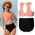 thumbnail image 1 of Kids Girl Swimsuit Quick Dry Two Piece Swim Suits with Chest Pad Kids Bathing Suits Girls 7-8 Years, 1 of 5