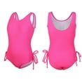 thumbnail image 1 of Kids Girl Swimsuit Sleeveless 1-Piece Bathing Suits Quick Dry Beach Swimwear with Solid Color Swim Suits for Girls 8-10 Years, 1 of 6