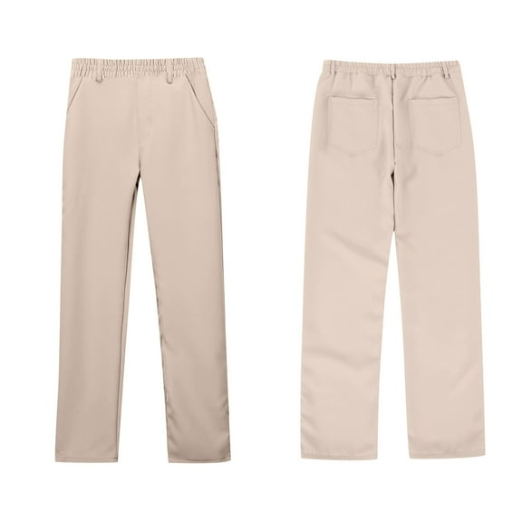 Kids Girl Uniform Pants Skinny Fit Stretch Pants with Pockets Straight Pants Beige Pants Back To School Outfits for Girls Kids Clothes for Teen Girls 5-6 years