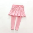 thumbnail image 1 of Kids Girl Warmer Wool Polka Dot Bottoming Legging Pantskirt, 1 of 1
