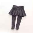 thumbnail image 1 of Kids Girl Warmer Wool Polka Dot Bottoming Legging Pantskirt, 1 of 1