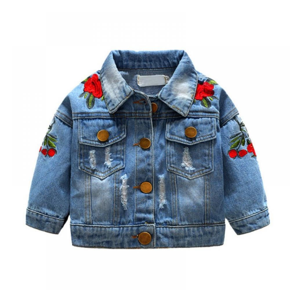 Flower Girl Denim Jacket 