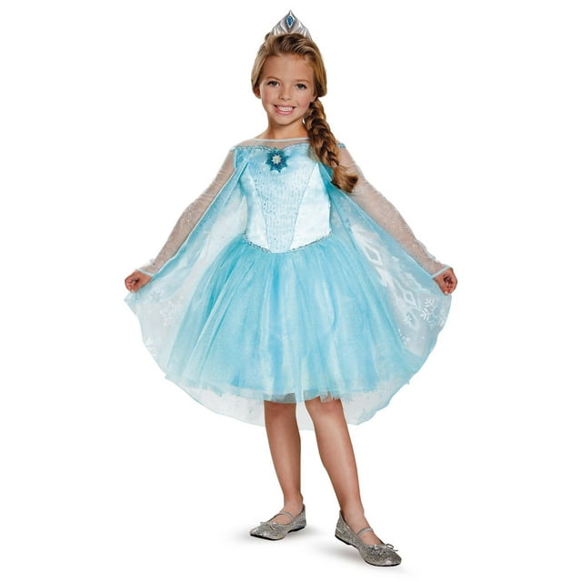 Kids Girl's Toddler Elsa Frozen Princess Costume - Walmart.com